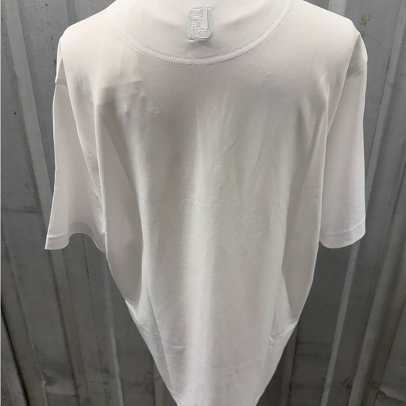 FootJoy Men's NBC Golf  White Polo Shirt - Picture 6 of 6